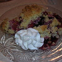 Owoce pod kokosową pierzynka