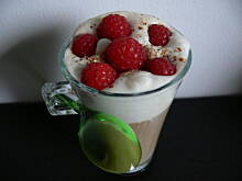 Fot. BernadettaP, Podwójnie malinowa kawa mrożona