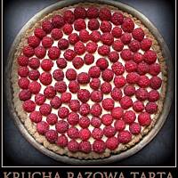 Razowa tarta z malinami