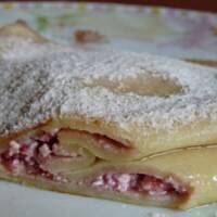 Naleśniki z serem i malinami