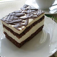 Ciasto czekoladowo - śmietankowe