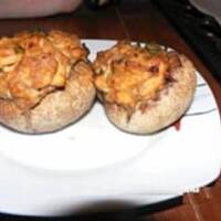 Pieczarki faszerowane z serem twarogowym