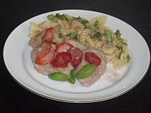 Fot. Gintruś, polędwiczki wieprzowe z truskawkami