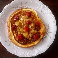 Puszysty omlet - szybki deser