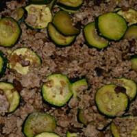 Mięso mielone z cukinią i pieczarkami