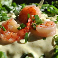 Sałatka z krewetkami i szczypiorkiem wg Babci Małgosi