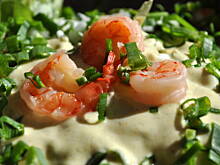 Fot. babcia Małgosia, Sałatka z krewetkami i szczypiorkiem wg Babci Małgosi