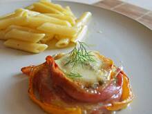 Fot. sebek, Cukiniowe przekładańce z penne à la Carbonara