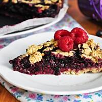 Ciasto z owocami bez jajek, mąki i cukru