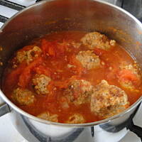 Speghetti z klopsikami