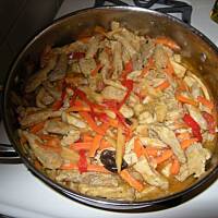 schab z warzywami po chińsku