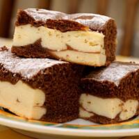 Sernik Czekoladowy w " Kratkę"