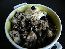 Fot. BernadettaP, Kuskus zapiekany z borówką amerykańską