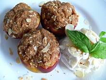 Fot. BernadettaP, Grillowane brzoskwinie w maślanej czapce