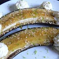 Grillowane banany z karmelem