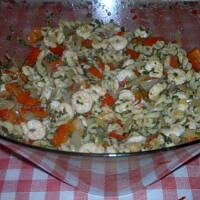 Sałatka z łososiem.