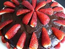 Fot. BernadettaP, Super łatwe ciasto czekoladowo- owocowe