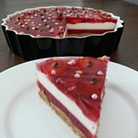 Czterowarstwowy sernik na zimno