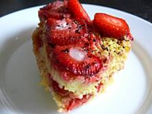 Fot. BernadettaP, Kuskus zapiekany z truskawkami