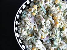 Fot. BernadettaP, Sałatka warzywna z makaronem ryżowym