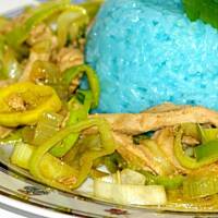 Kurczak z porem i imbirem