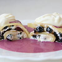 naleśniki z polewą jagodową