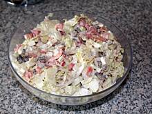 Fot. brzdaczus, Szybka sałatka z sosem czosnkowym