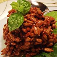 Lody w karmelizowanym słoneczniku