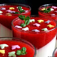 Panna cotta z truskawkami
