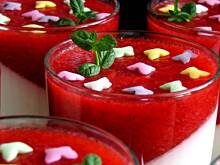 Fot. izeczka, Panna cotta z truskawkami