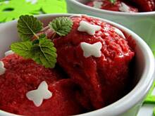 Fot. izeczka, Sorbet truskawkowo - bananowy z miodem