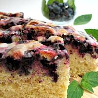 Ciasto cytrynowe z borówkami