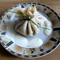 Sakiewki naleśnikowe z cukinią i kurczakiem