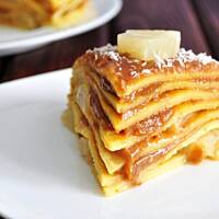 Naleśnikowy torcik pinacolada