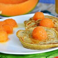 Cynamonowe placuszki z marynowanym melonem