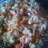 a' la leczo z mielonego z indyka