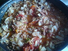 Fot. Kolorowa75, a' la leczo z mielonego z indyka