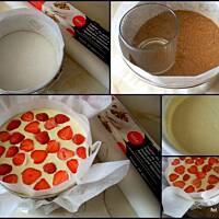 Sernik z białą czekoladą i truskawkami