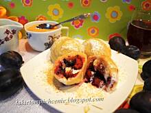 Fot. makusia, Leniwe knedle śliwkowo-jagodowe