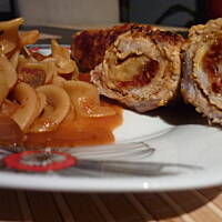 Involtini z pesto z makaronem tagliatelle!