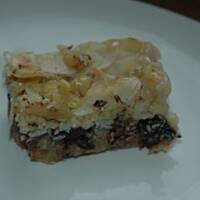 Przepyszny batonik czekoladowo orzechowy