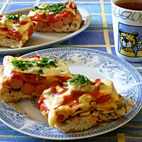 Zapiekane bułki ciabatty