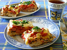 Fot. Mama - Różyczki, Zapiekane bułki ciabatty