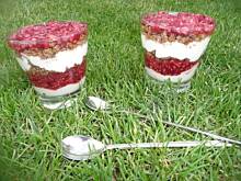 Fot. agawkuchni, Deser z malinami