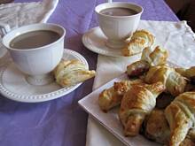 Fot. Babeczka_piecze, Croissanty z nadzieniem czekoladowo-wiśniowym