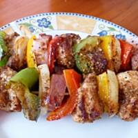 Szaszłyki z kurczakiem i papryką