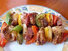 Fot. Anna Z, Szaszłyki z kurczakiem i papryką