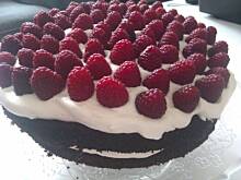 Fot. makowiec, Diabelnie czekoladowe ciasto z malinami