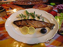 Fot. dziuna, Pstrąg w ziołach z plasterkami cytryny