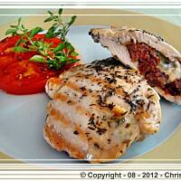 Filet z kurczaka z suszonymi pomidorami.